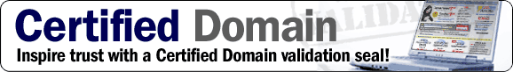 Certified Domain - Inspire trust with a Certified Domain validation seal!