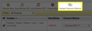 Update Payment Method