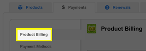Product Billing