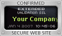 CONFIRMED EXTENDED VALIDATION - SECURE WEB SITE